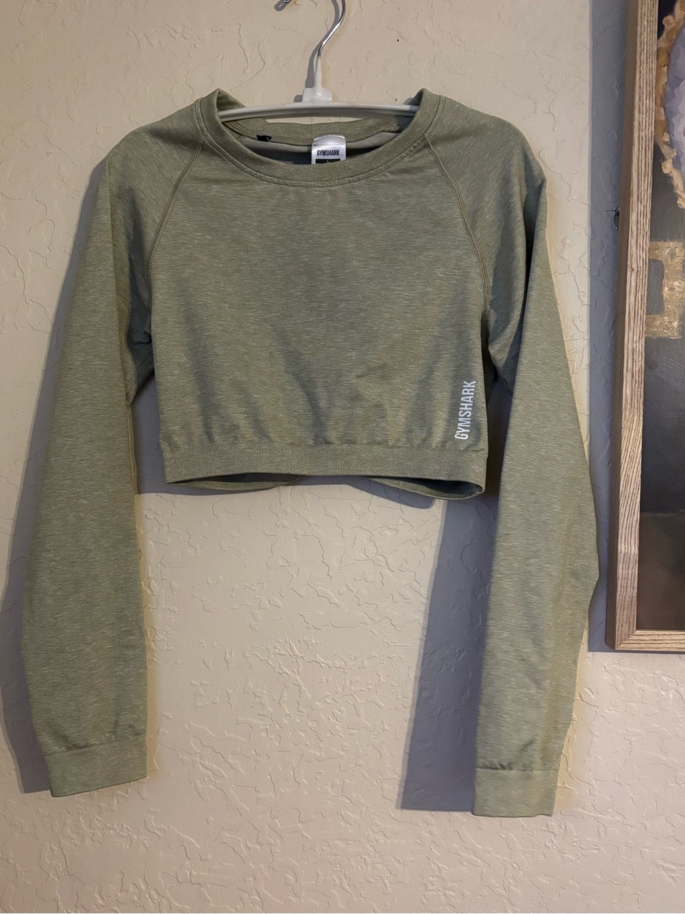 Gymshark Moss Gray Marl top